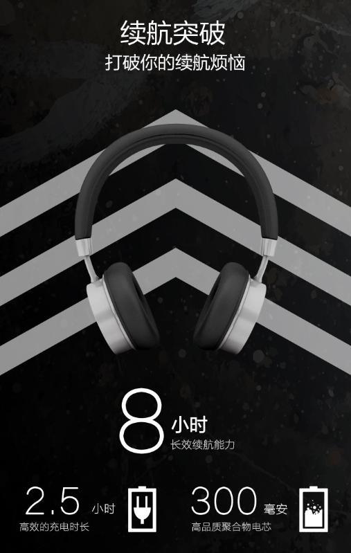 厂家直销scud飞毛腿新品时尚蓝牙耳机BN003超强续航超高音质